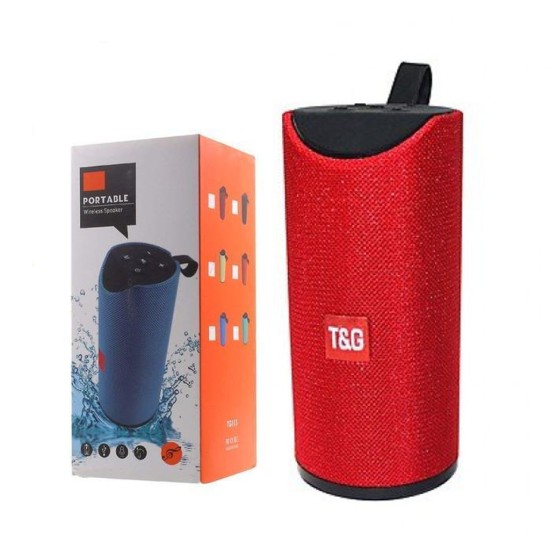 T&G PORTABLE SPEAKER TG-113 AUX/USB/MEMORY CARD 3D 10W RED